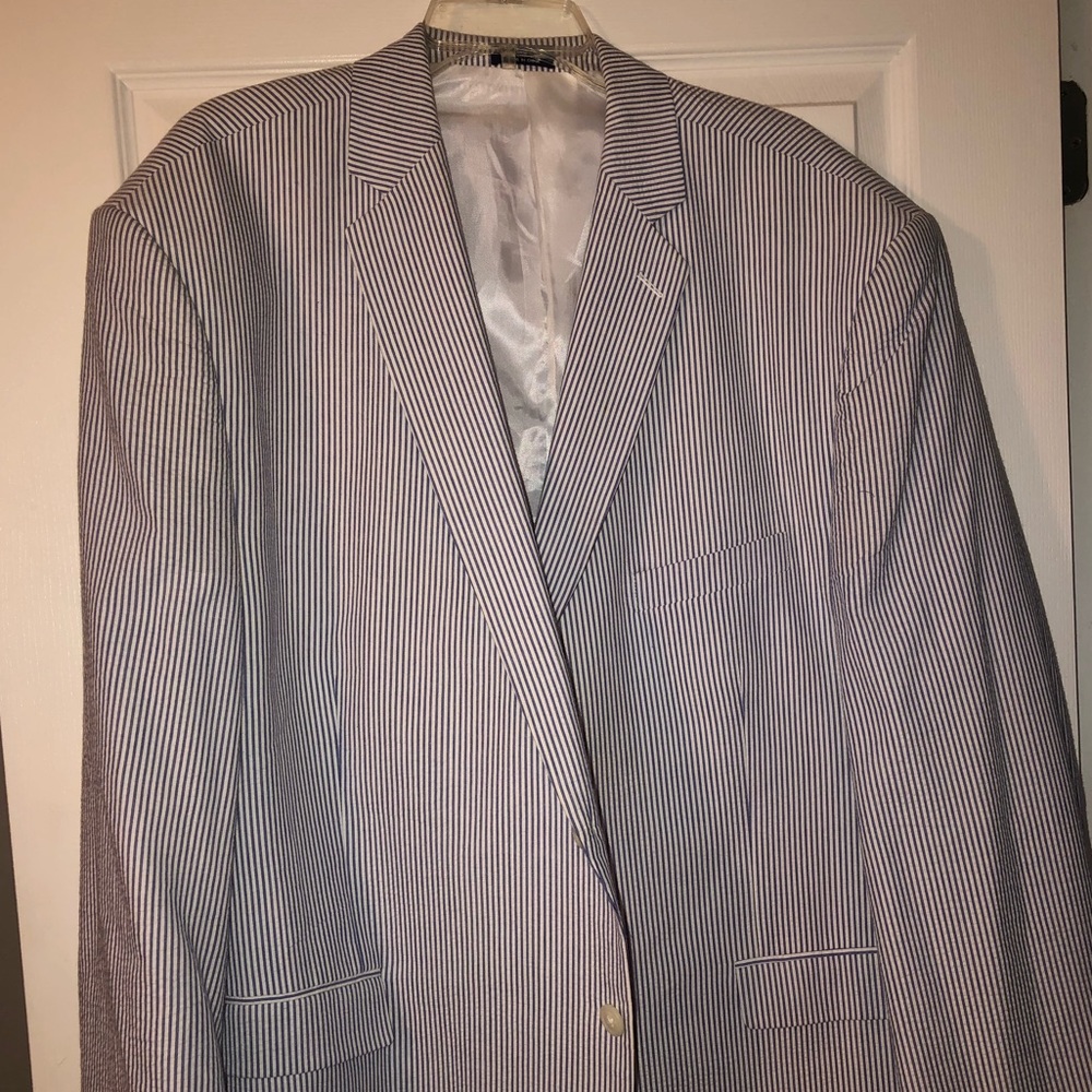56R Seersucker Sport Coat
